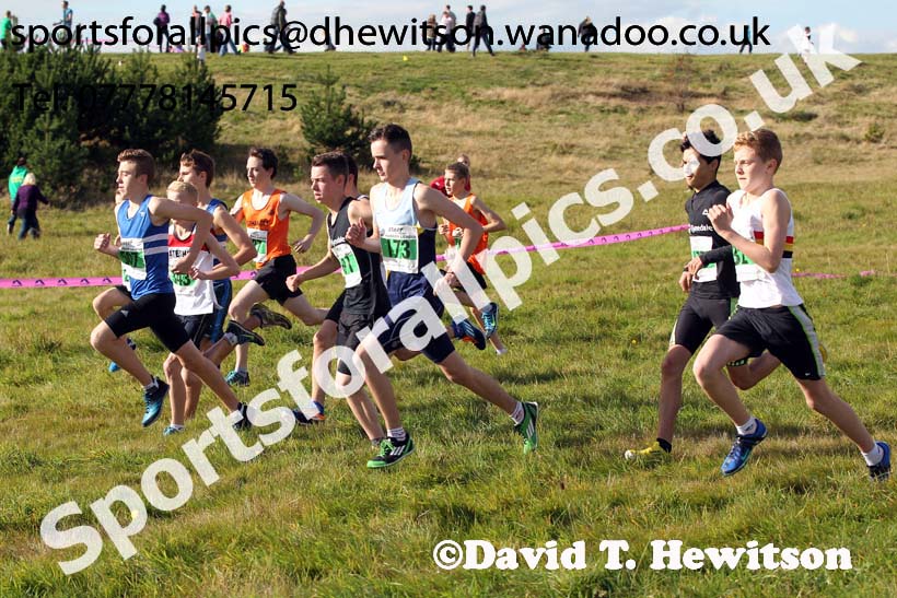 Boys under-15s, North East Harrier League, Cramlington. Photo: David T. Hewitson/Sports for All Pics